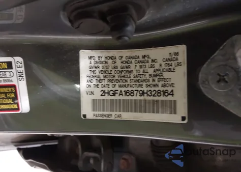 2009 Honda Civic Ex from USA, damaged, VIN 2HGFA16879H328164